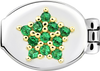 "L" Star Stone Emerald Green