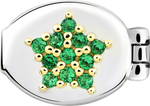 "L" Star Stone Emerald Green